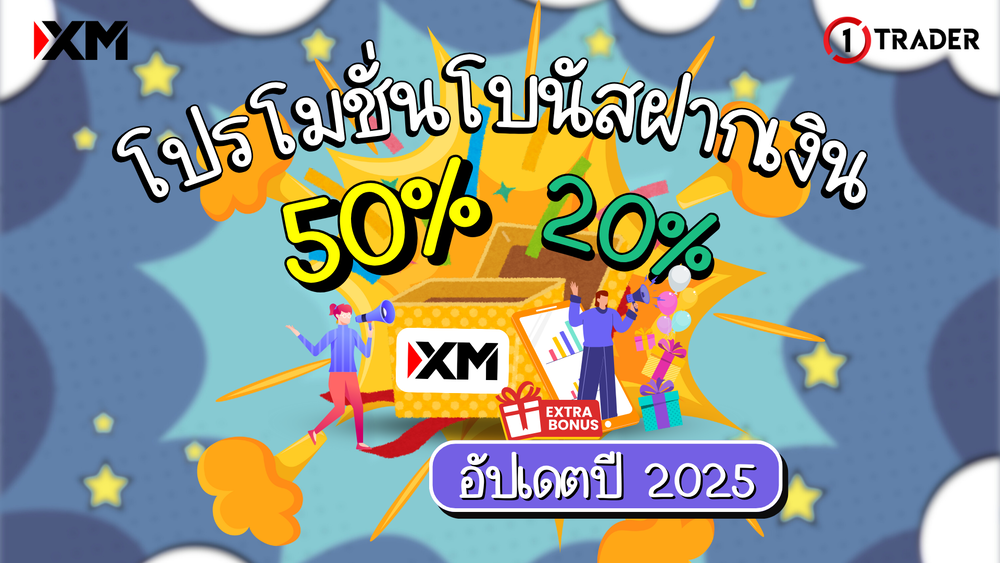 โปรโมชั่นโบนัส XM ฝากเงิน 50% และ 20% คืออะไร อัปเดตปี 2025