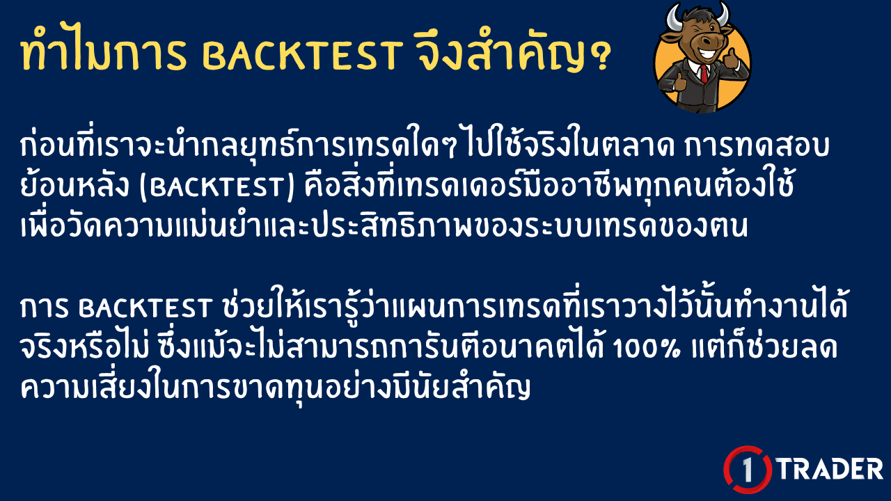 วิธีการ Backtest ฟรี!
